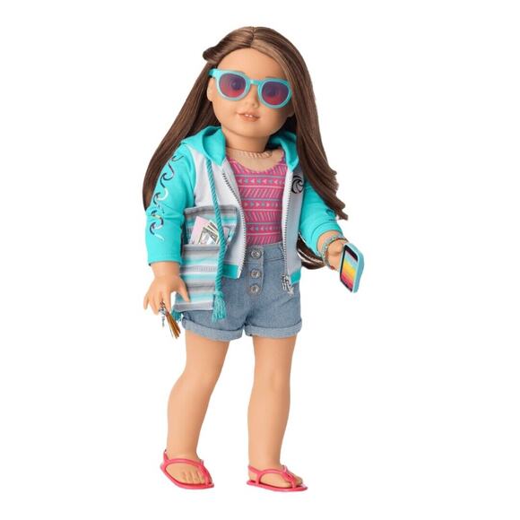 NEW American Girl Of Year JOSS MEET ACCESSORIES Key Purse Bracelets Sunglasses + - Picture 8 of 9